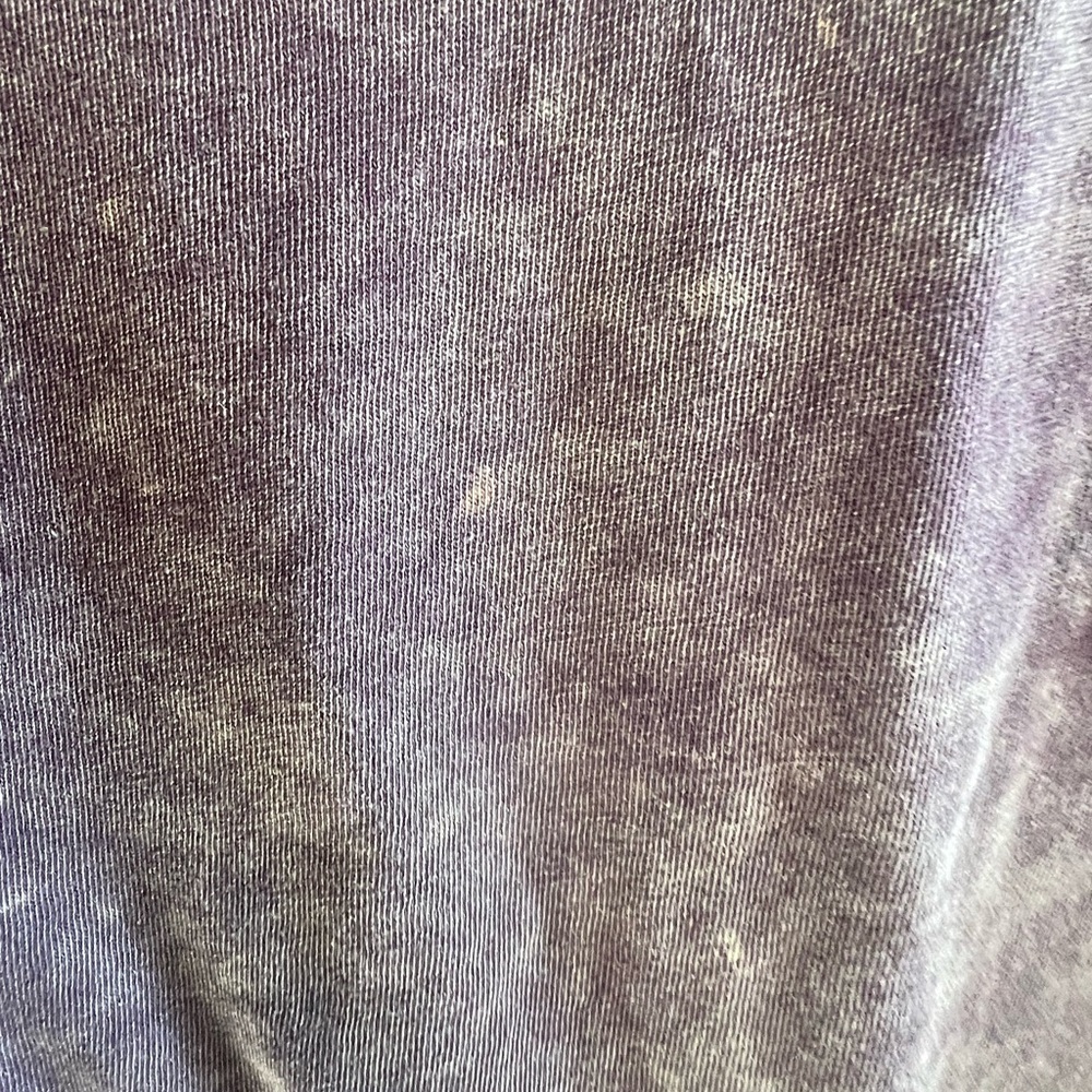 We the Free People Wine Purple & SOFT BROWN ACID wash Sleeve Seamed Boxy - Picture 10 of 17